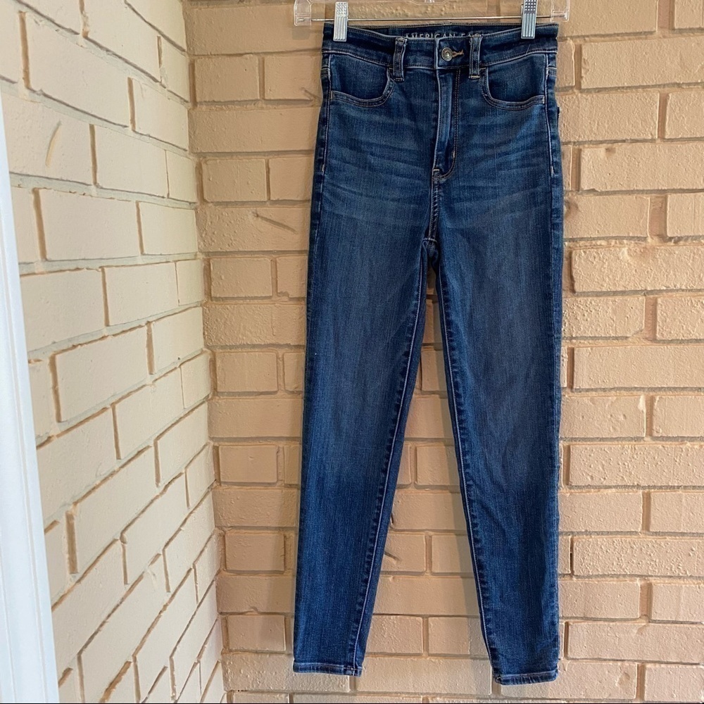 American Eagle Next Level Stretch Highest Rise Jegging Sz. 00 Short Jeans